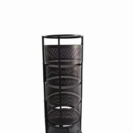 6 Tier Storage Rack Kitchen Rotating Vegetable Serving Trolley Cart Bath Shelf