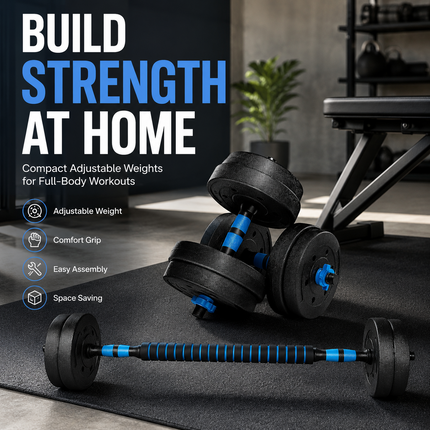 Adjustable Home Gym Weight Set