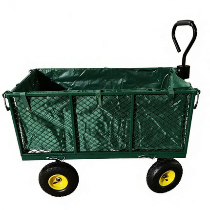 Garden Trolley TRAILER Deluxe High Sided Cart 500kg H Duty Festival Camping LARG