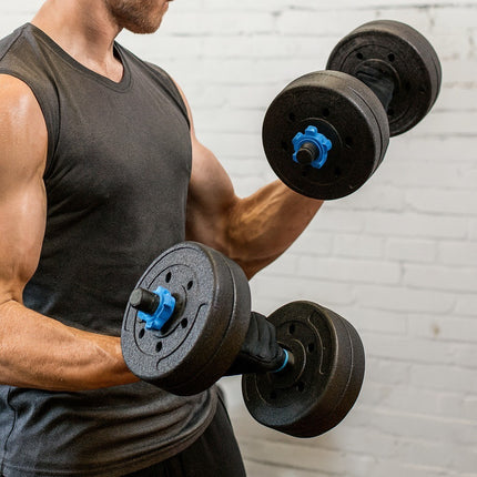 Dumbbell Barbell Set 20KG Adjustable Home Workout Kit
