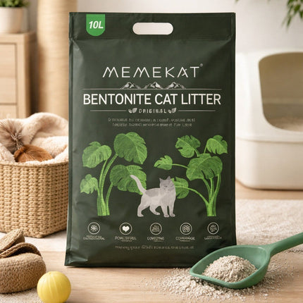 Bentonite Cat Litter Clumping Unscented Dust Free Odour Control 10L 20L 30L