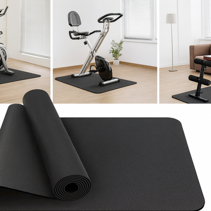 6mm Fitness Equipment Mat 180x75cm for Treadmill, Elliptical & Exercise Bike