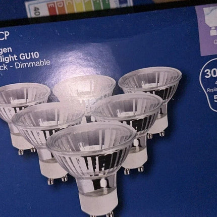 Spot Light Bulb 6 Pcs GU10 2800K 300Lm 40W 30° Dimmable Warm White Halogen Bulb