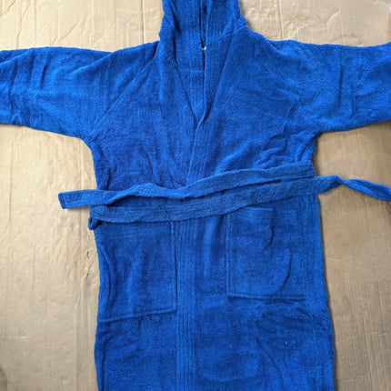 S/M Unisex Cotton Terry Bathrobe – Sky Blue