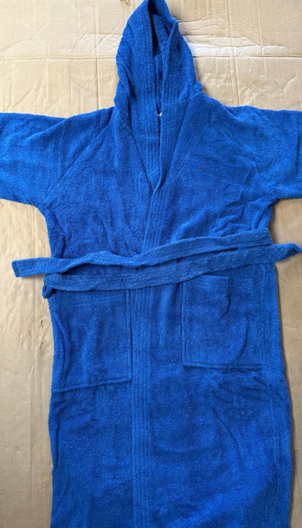 S/M Unisex Cotton Terry Bathrobe – Sky Blue