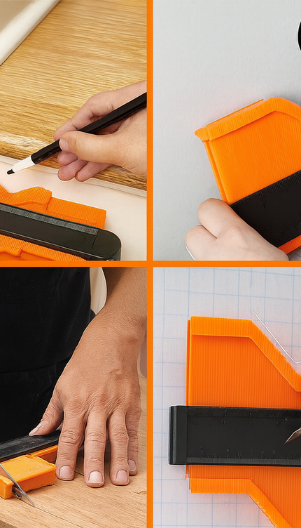 Contour Gauge with Metal Lock – Shape Duplicator for Flooring & DIY
