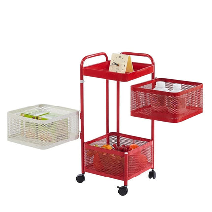 4-Tier Rotating Storage Trolley