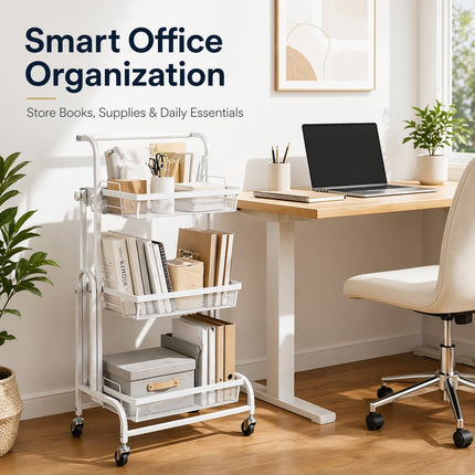 3-Tier Rolling Utility Cart
