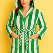 Large / X-Large / green and white Styl 3/ Hooded