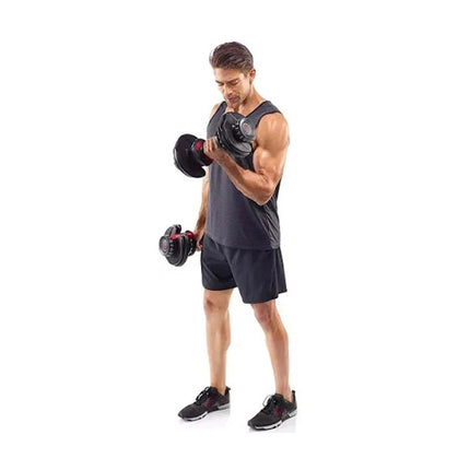 40kg Adjustable Dumbbell Quick Dial Home Gym Fitness Weight Lifting Exercise Set