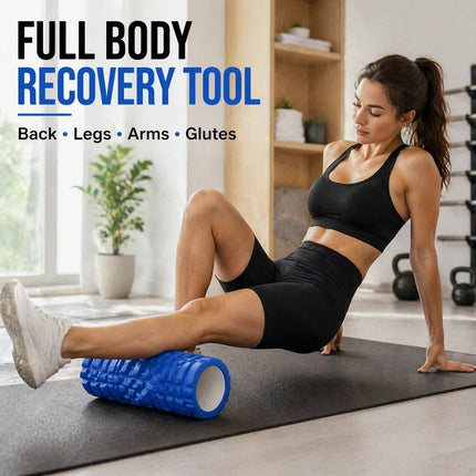 Foam Fitness Roller Adults Deep Tissue Massage Grid Muscle Trigger Point Muscles