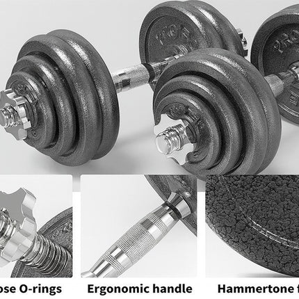 Adjustable Dumbbell & Barbell Set 15KG-50KG