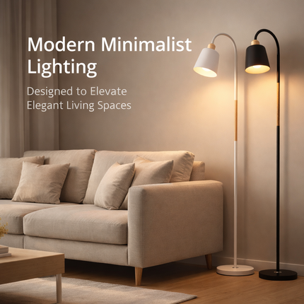 Metal Floor Lamp Reading Standing Bright Living Room Work Office Study Light