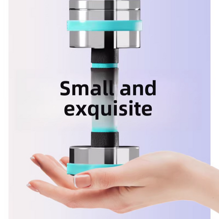 Ultra Compact Dumbbell Set Chrome Steel Adjustable Anti-Slip Grip Gym Exercise