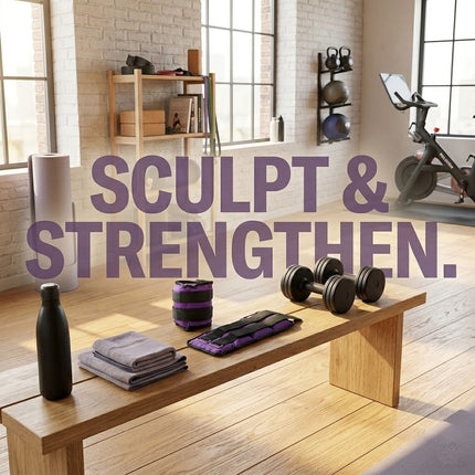 2kg Purple Ankle & Wrist Weights-2Pcs