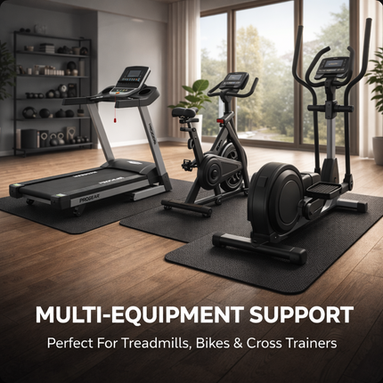 6mm Fitness Equipment Mat 180x75cm for Treadmill, Elliptical & Exercise Bike