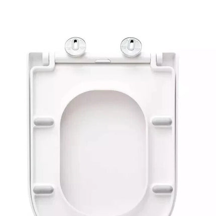 18" Universal Toilet Seat MDF Wooden Bathroom WC Easy Fit + Fittings Novelty