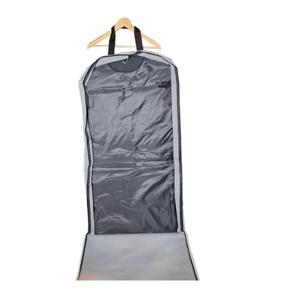 Large Garment Suit Bag Premium Grey Foldable Carrier Travel Bag Cover Storage