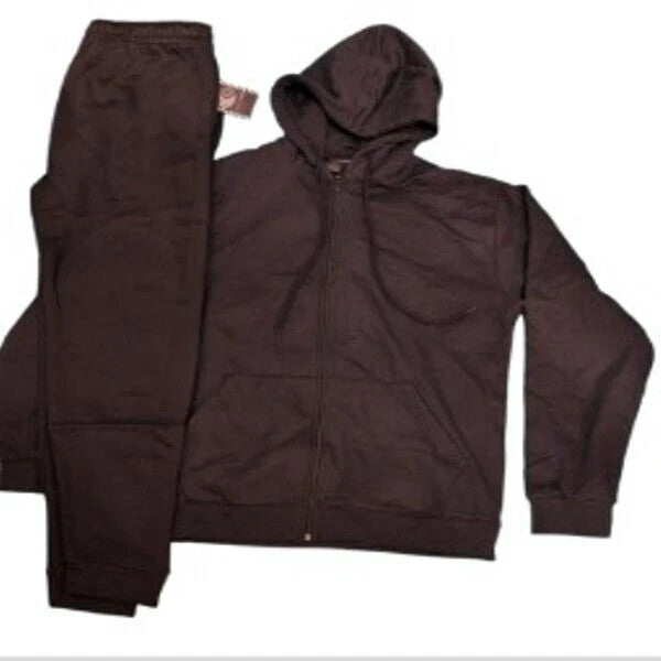Hoodie Tracksuit For Unisex Kids Full Zip 2 Pcs School & Casual Sportswear Set