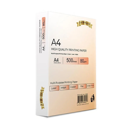 A4 Printer Paper White 80gsm Multipurpose 500 Sheets Inkjet Laser 1 Ream