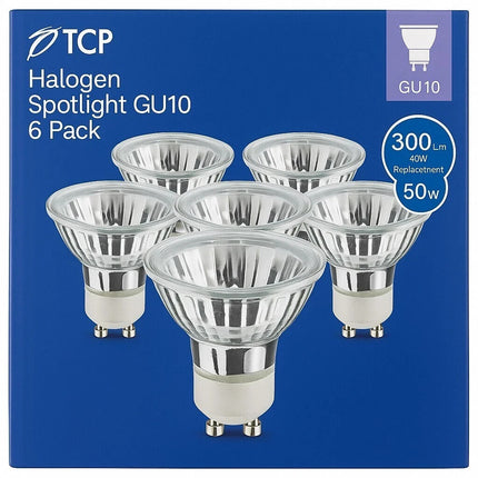 Spot Light Bulbs Pack Of 12 GU10 Halogen Warm White 2800K 300Lm 30° Dimmable 40W