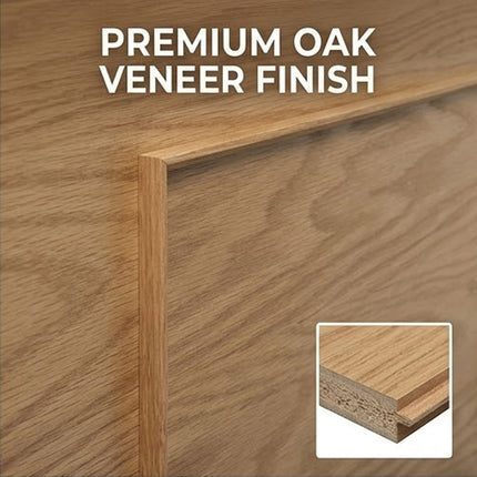 Croydex Kingston End Bath Panel Oak Veneer Suitable For most Bath 660 x 575mm