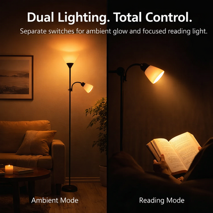 Adjustable Floor Lamp Modern Standing Light for Living Room Bedside Study Room