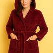 SMALL / MEDIUM / Burgundy/Hooded