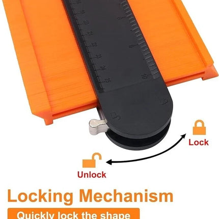Contour Gauge with Lock 10" Shape Duplicator Profile Gauge Tool &Tiling Laminate