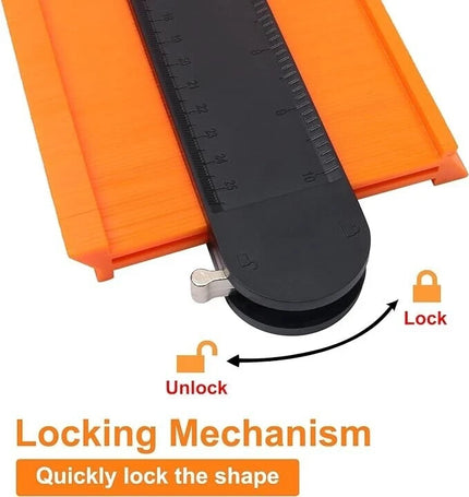 Contour Gauge with Metal Lock – Shape Duplicator for Flooring & DIY