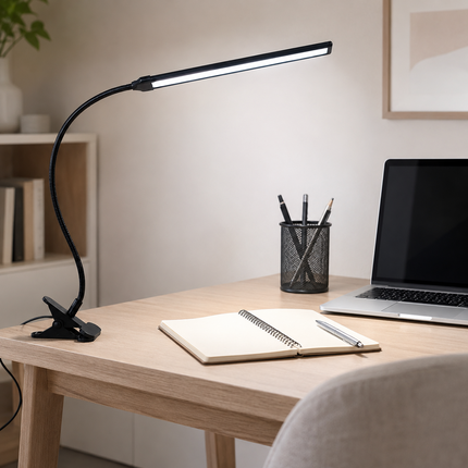 LED Clip Desk Lamp USB Reading Night Light Flexible  Adjustable Study Bed Lamp