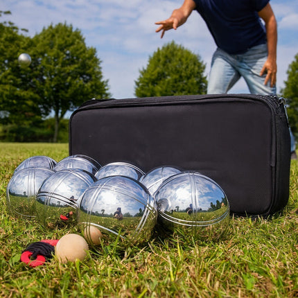 French Boules Petanque Balls Set Chrome Steel Outdoor Game with Carry Case