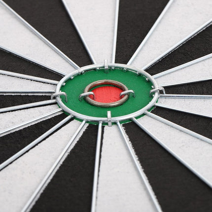 17" Double Sided Dart Board Game Set Round Family Tip Target Board With 6 Darts