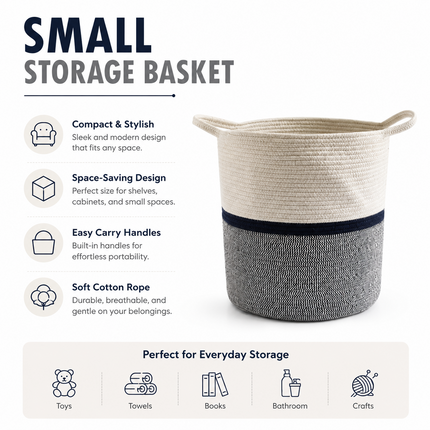 Cotton Rope Storage Basket – Small