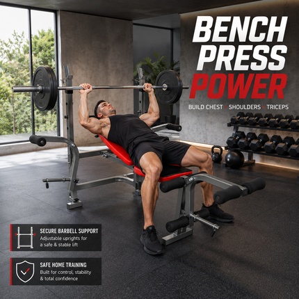 Multi Functional Weight Bench Press Gym Adjustable Exercise Workout Bench Press