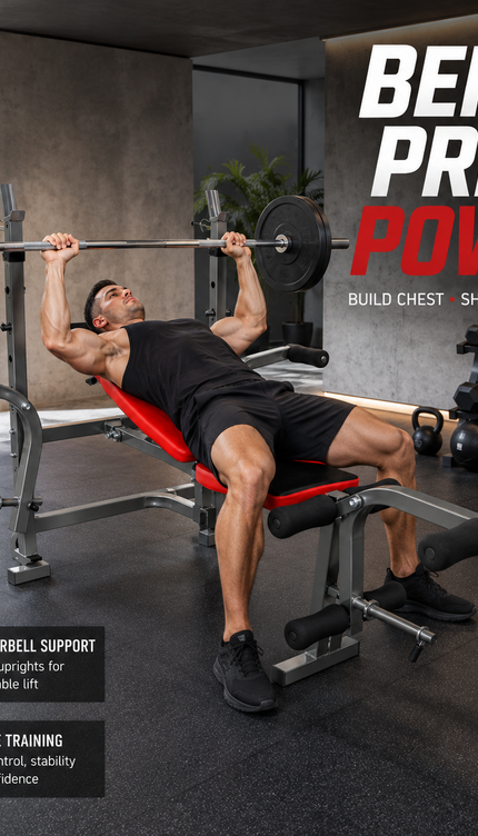 Multi Functional Weight Bench Press Gym Adjustable Exercise Workout Bench Press