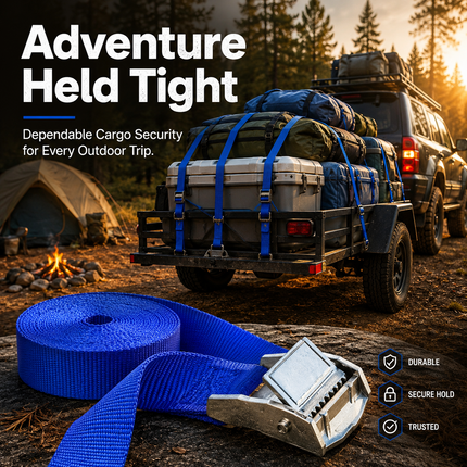 Ratchet Tie Down Strap 5m Heavy Duty Cargo Belt