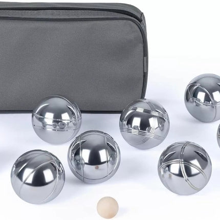 French Boules Set Pack Of 8 Outdoor Garden Beach Petanque Ball Game & Carry Case