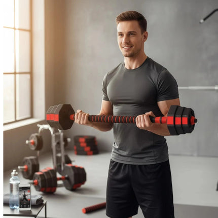 Dumbbells 30KG Adjustable Octagonal Strength Set