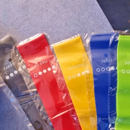 Resistance Bands Set 5pcs Latex Loop Yoga Exercise Fitness Home Gym
