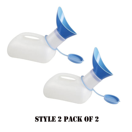 Unisex Urinal Bottle With Lid Funnel 1L Patients Travel Camping Pee Container