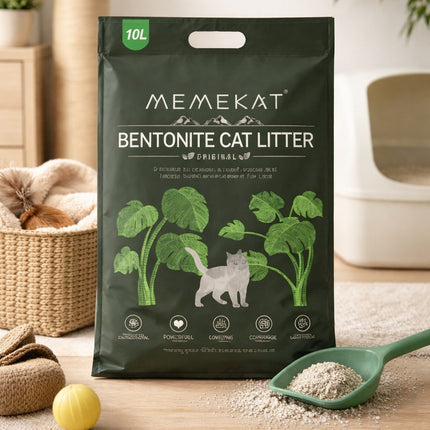 Bentonite Clumping Cat Litter Unscented Dust-Free Odor Control 10/20/30L