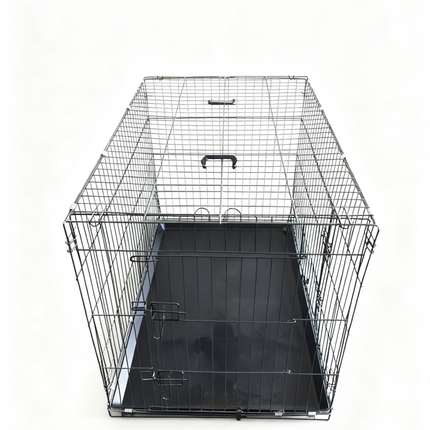 Dog Cage 36 Inch Metal Pet Crate Removable Tray