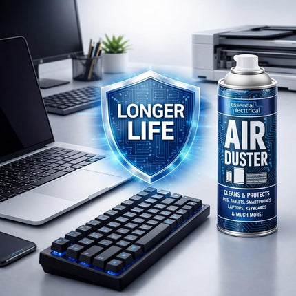 Air Duster Spray Compressed Can Cleans Laptop Printer Keyboard Tech Gadget 200ml