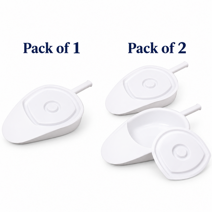 Portable Bed Pan with Lid Women and Men Spill-Resistant Reusable For Elderly