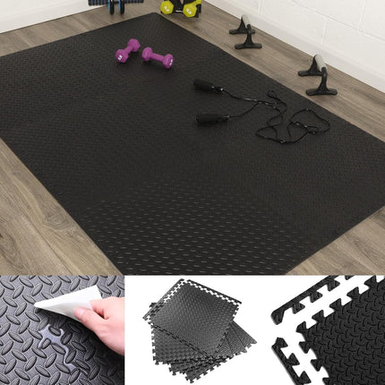 EVA Interlocking Foam Floor Mats 60x60cm for Gym & Exercise