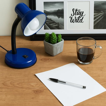 Study Desk Lamp Flexible Neck E27 40W Simple Design for Study Work Room Home