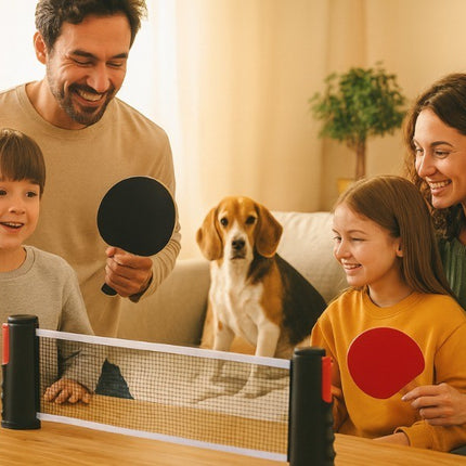 Retractable Table Tennis Net Set Portable Ping Pong Replacement Indoor Game