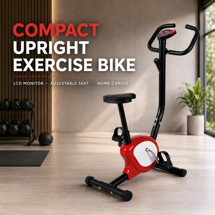 Exercise Bike With Adjustable Seat Cardio Exercise Gym Upright Spinning Bicycle