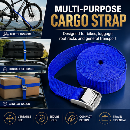 Ratchet Tie Down Strap 5m Heavy Duty Cargo Belt